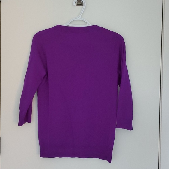 Purple Merino wool work sweater - Picture 2 of 4